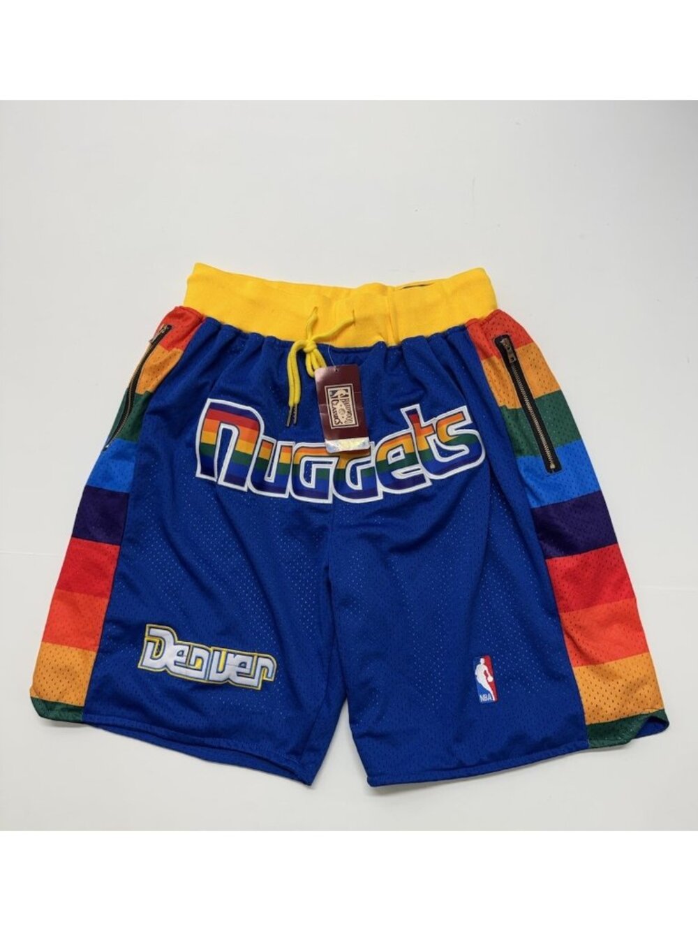 Just Don 1991-92 Denver Nuggets Basketball Shorts Size M Medium Retro NBA USA